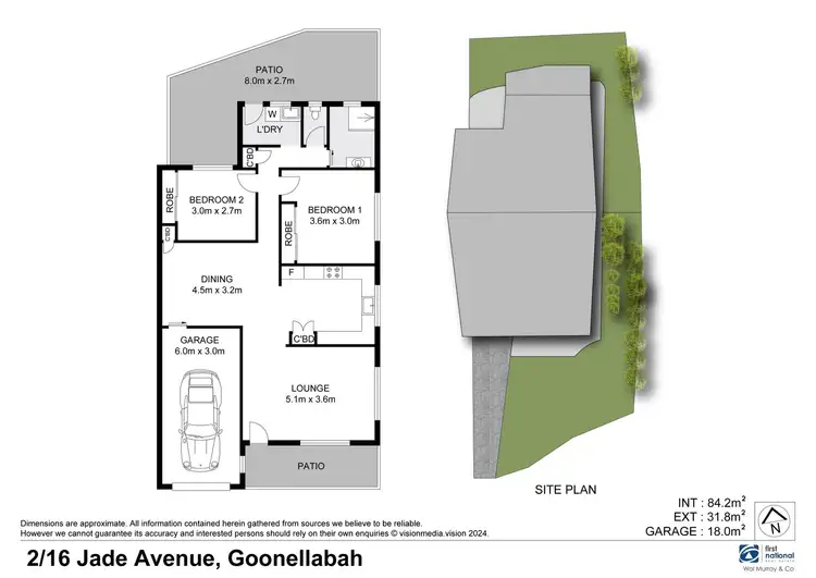 Floorplan of Homely unit listing, 2/16 Jade Avenue, Goonellabah NSW 2480