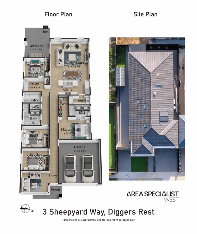 Floorplan of Homely house listing, 3 Sheepyard Way, Diggers Rest VIC 3427