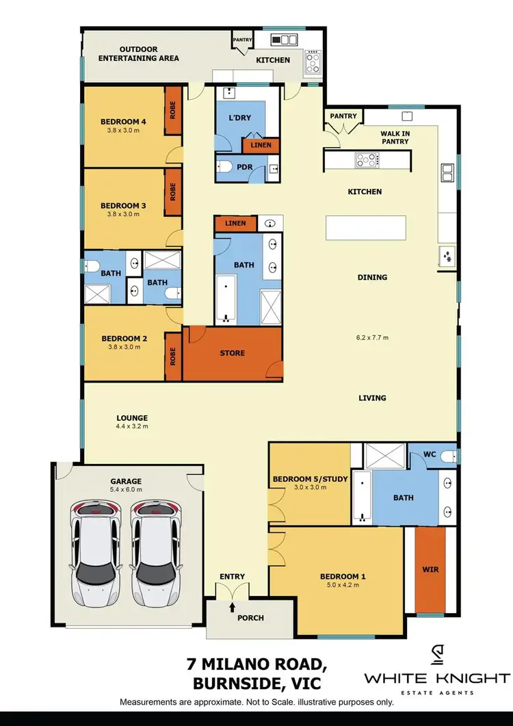 Floorplan of Homely house listing, 7 Milano Road, Burnside VIC 3023