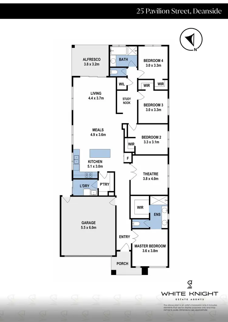 Floorplan of Homely house listing, 25 Pavilion Street, Deanside VIC 3336