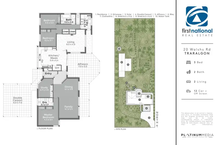 Floorplan of Homely house listing, 20 Walshs Road, Traralgon VIC 3844