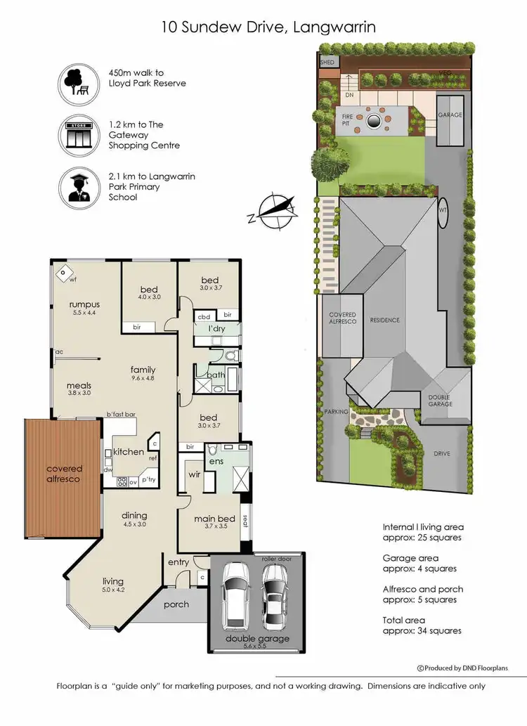Floorplan of Homely house listing, 10 Sundew Drive, Langwarrin VIC 3910