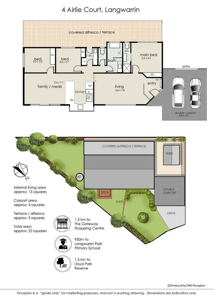 Floorplan of Homely house listing, 4 Airlie Court, Langwarrin VIC 3910
