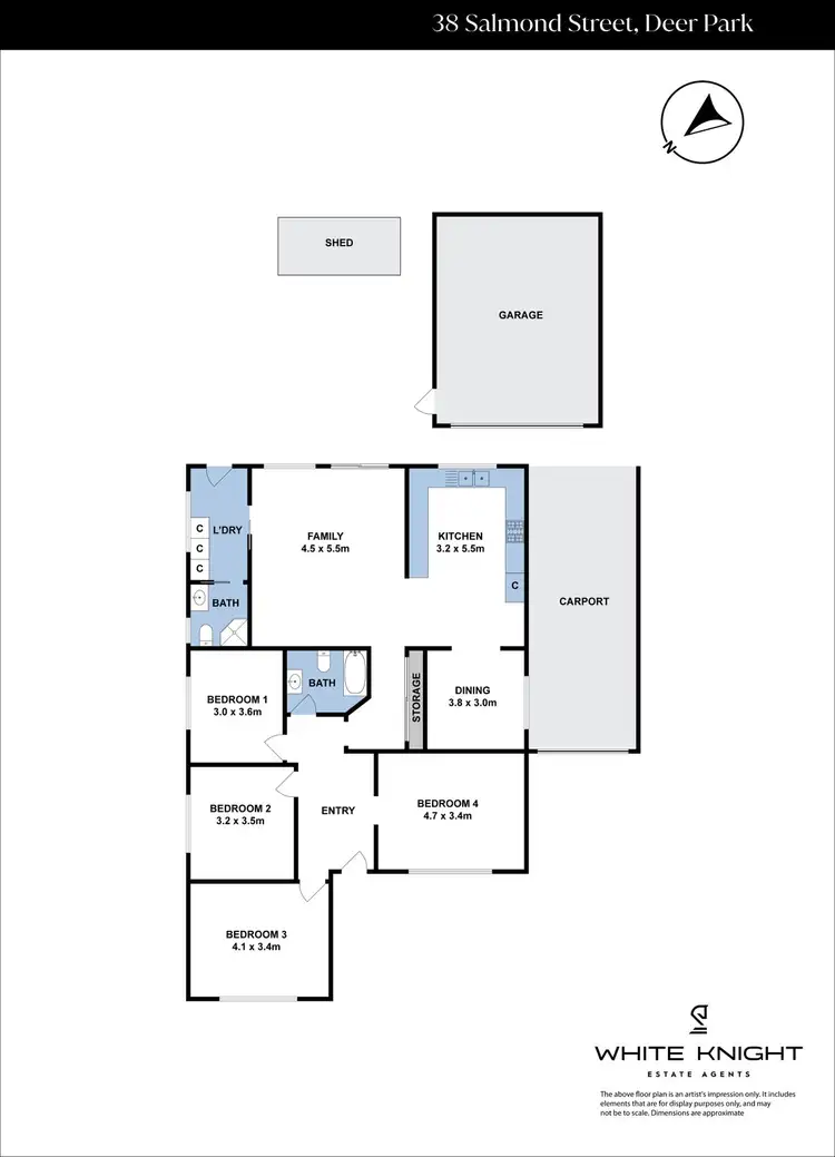 Floorplan of Homely house listing, 38 Salmond Street, Deer Park VIC 3023