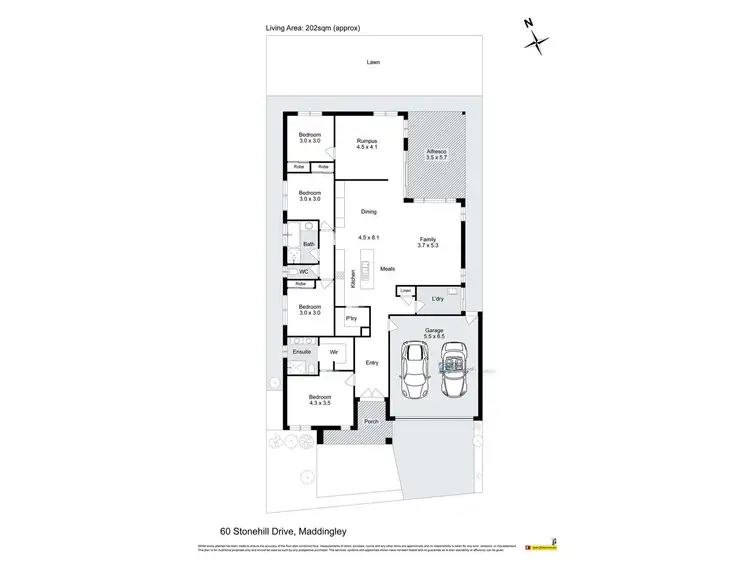 Floorplan of Homely house listing, 60 Stonehill Drive, Maddingley VIC 3340