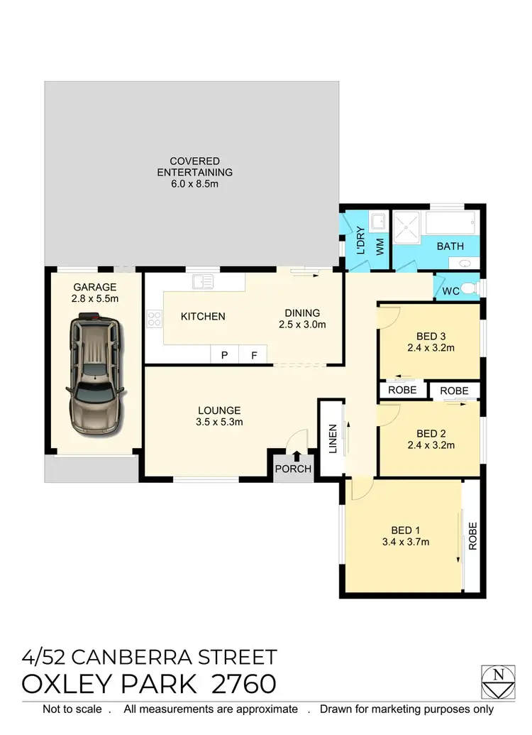 Floorplan of Homely villa listing, 4/52 Canberra Street, Oxley Park NSW 2760