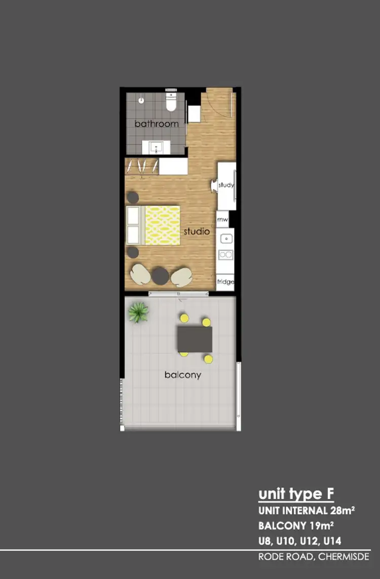 Floorplan of Homely unit listing, 11/541 Rode Road, Chermside QLD 4032