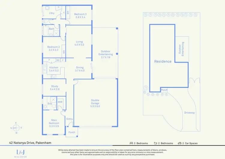 Floorplan of Homely house listing, 42 Natanya Drive, Pakenham VIC 3810
