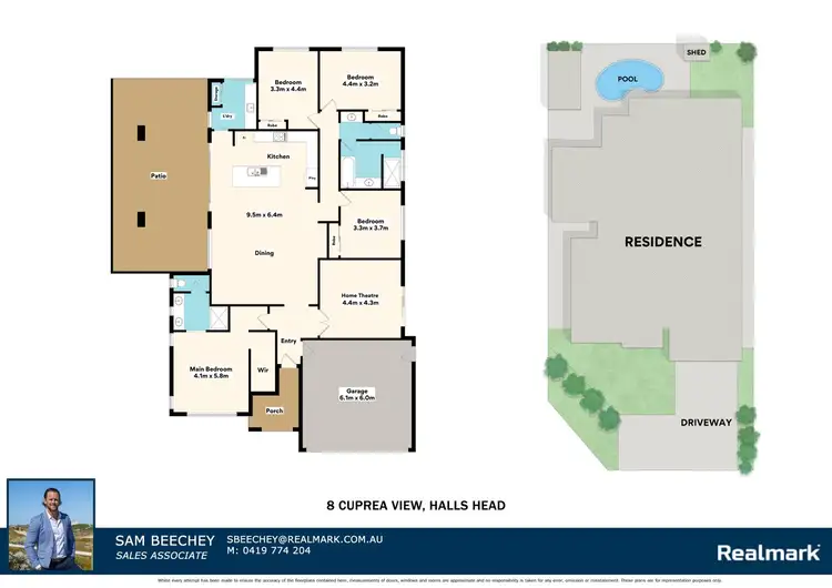Floorplan of Homely house listing, 8 Cuprea View, Halls Head WA 6210