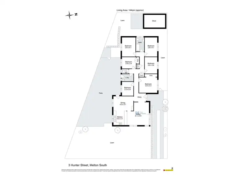 Floorplan of Homely house listing, 3 Hunter Street, Melton South VIC 3338