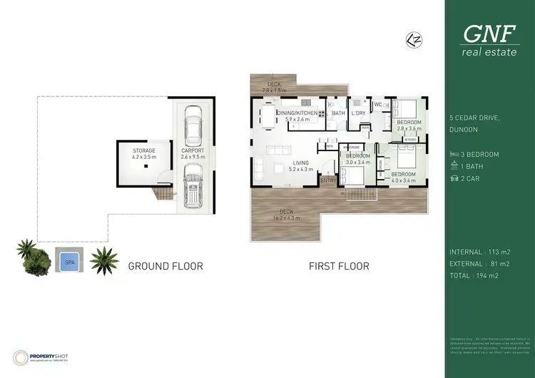 Floorplan of Homely house listing, 5 Cedar Drive, Dunoon NSW 2480
