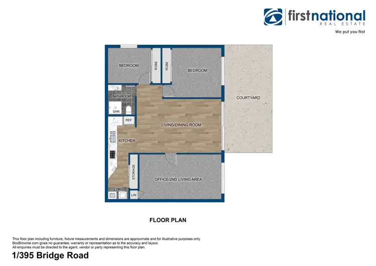 Floorplan of Homely unit listing, 1/395 Bridge Road, Mackay QLD 4740