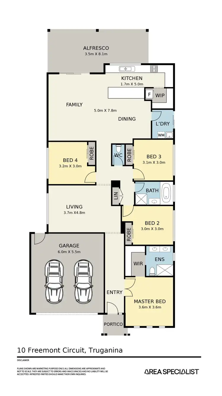 Floorplan of Homely house listing, 10 Freemont Circuit, Truganina VIC 3029