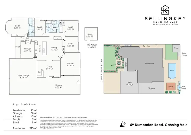 Floorplan of Homely house listing, 59 Dumbarton Road, Canning Vale WA 6155