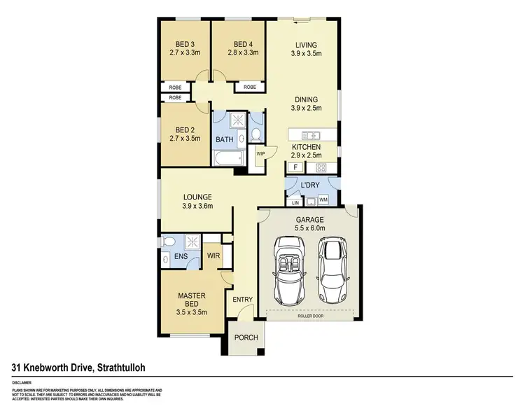 Floorplan of Homely house listing, 31 Knebworth Drive, Strathtulloh VIC 3338
