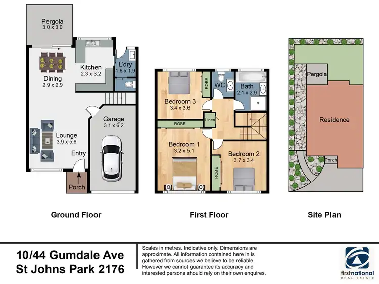 Floorplan of Homely townhouse listing, 10/44 Gumdale Avenue, St Johns Park NSW 2176