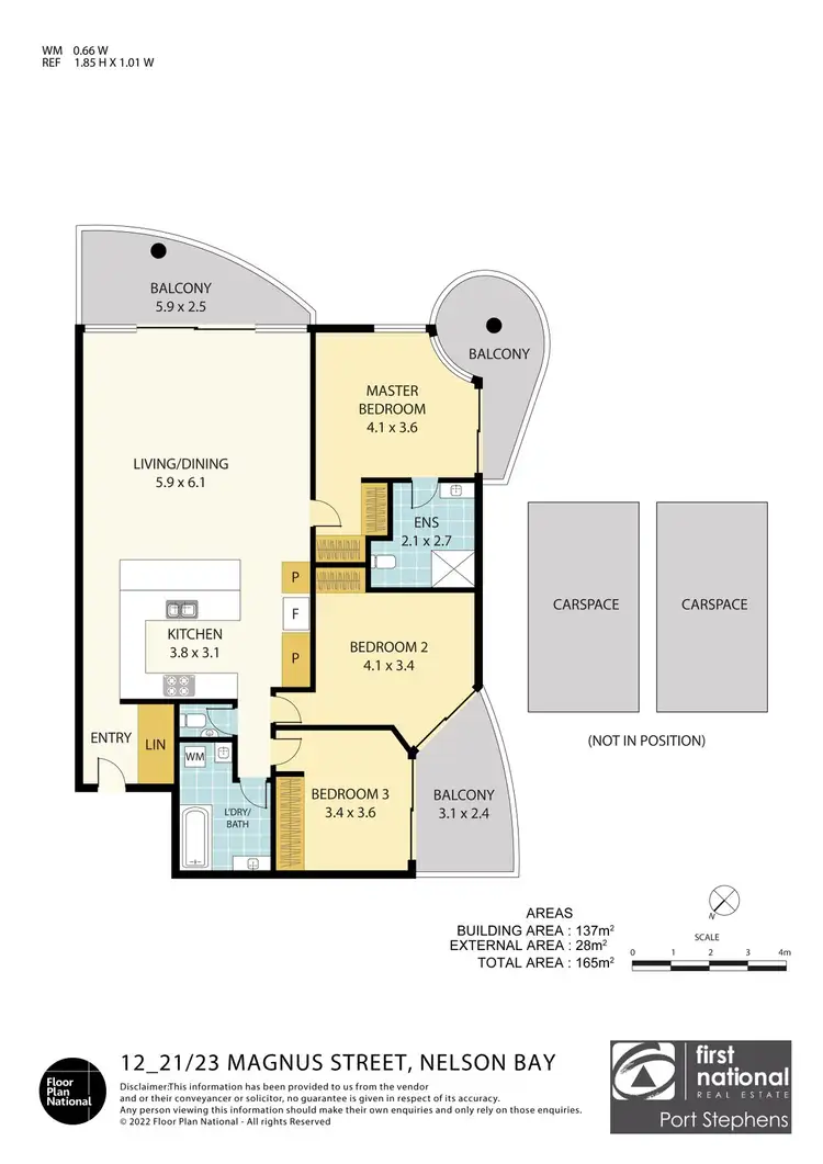 Floorplan of Homely apartment listing, 12/21-23 Magnus Street, Nelson Bay NSW 2315