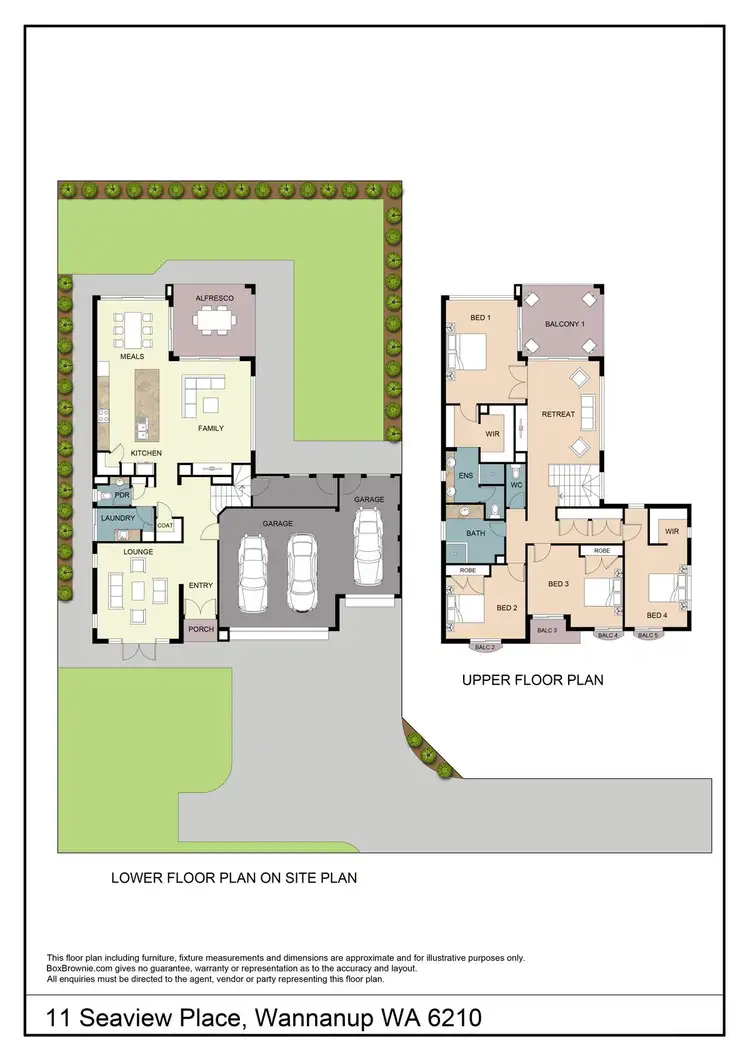 Floorplan of Homely house listing, 11 Seaview Place, Wannanup WA 6210