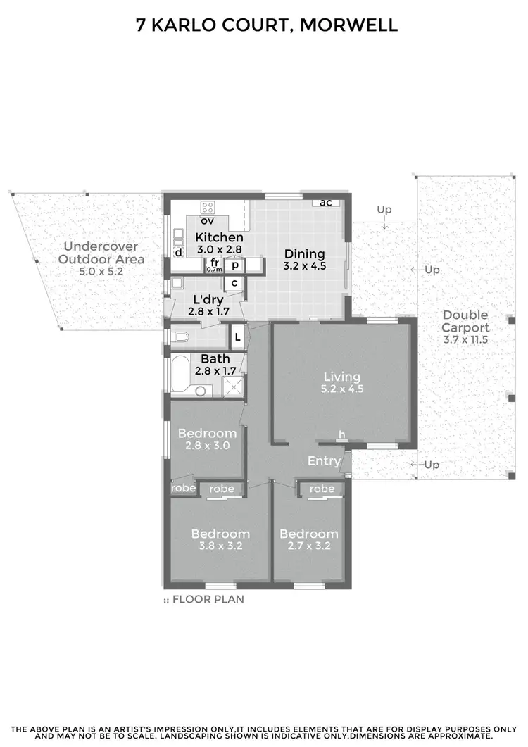 Floorplan of Homely house listing, 7 Karlo Court, Morwell VIC 3840