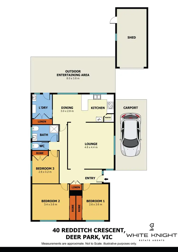 Floorplan of Homely house listing, 40 Redditch Crescent, Deer Park VIC 3023
