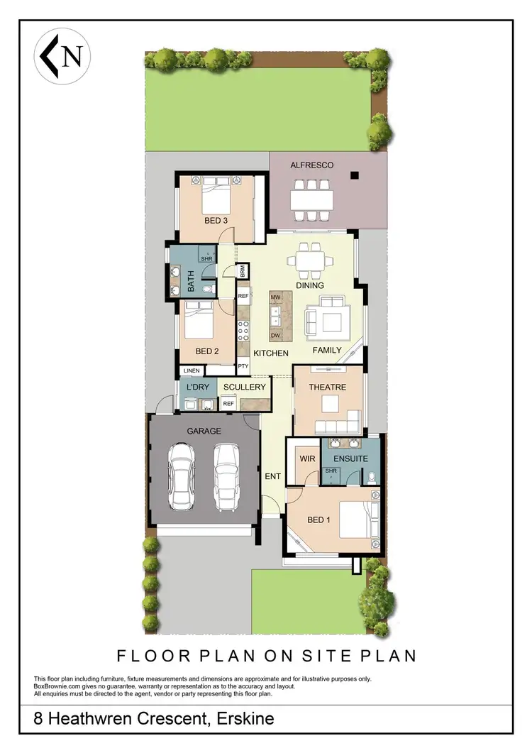Floorplan of Homely house listing, 8 Heathwren Crescent, Erskine WA 6210