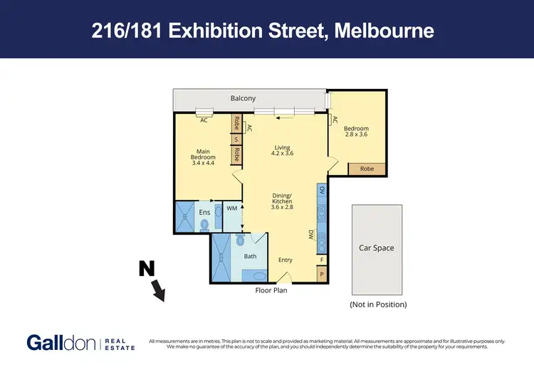 Floorplan of Homely apartment listing, 216/181 Exhibition Street, Melbourne VIC 3000