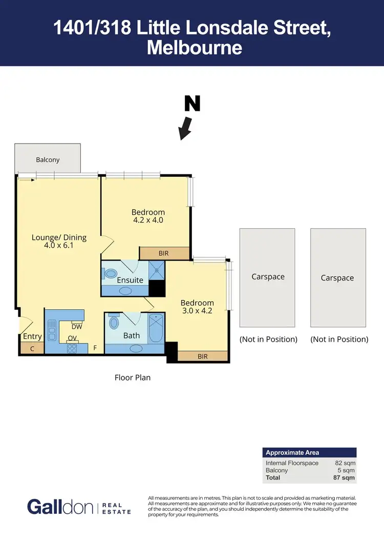 Floorplan of Homely apartment listing, 1401/318 Little Lonsdale Street, Melbourne VIC 3000