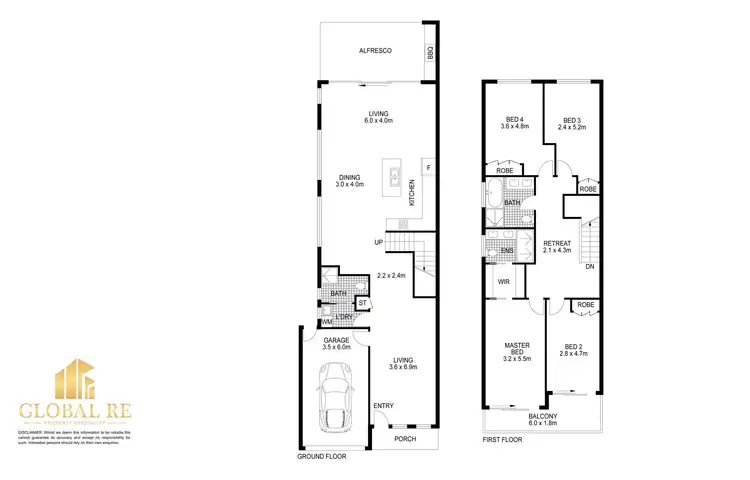 Floorplan of Homely semi-detached listing, 66 Harrington Street, Cabramatta West NSW 2166