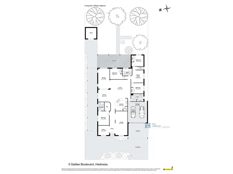 Floorplan of Homely house listing, 5 Galilee Boulevard, Harkness VIC 3337