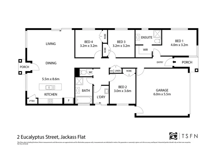 Floorplan of Homely house listing, 2 Eucalyptus Street, Jackass Flat VIC 3556