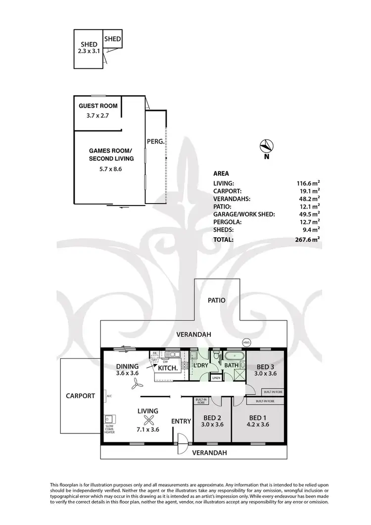 Floorplan of Homely house listing, 43 North Road, Nairne SA 5252