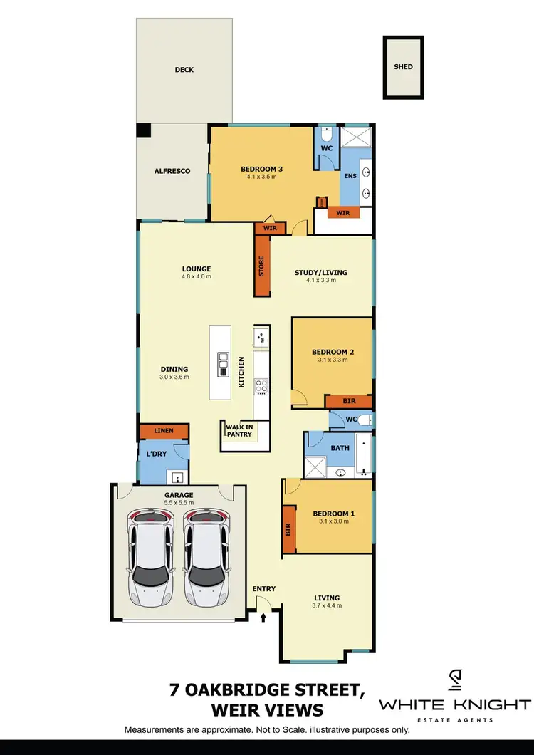 Floorplan of Homely house listing, 7 Oakbridge Street, Weir Views VIC 3338