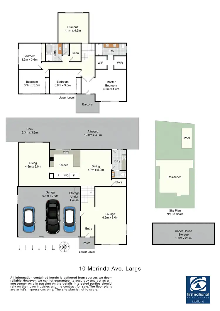 Floorplan of Homely house listing, 10 Morinda Avenue, Largs NSW 2320