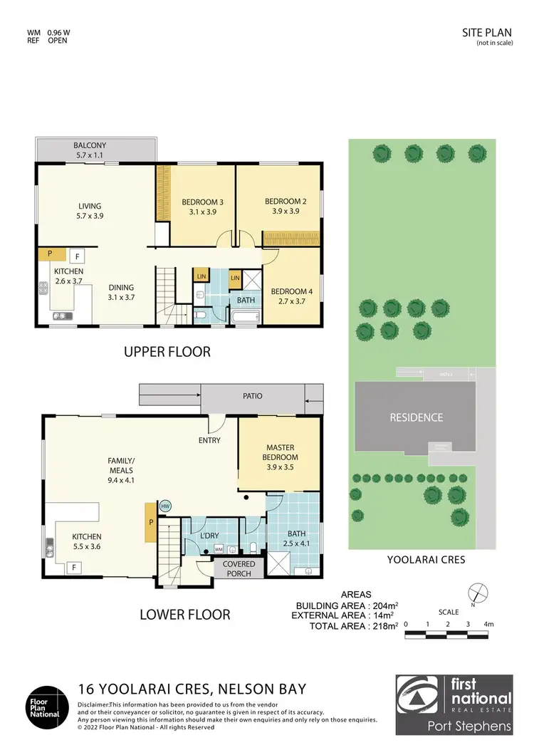Floorplan of Homely house listing, 16 Yoolarai Crescent, Nelson Bay NSW 2315