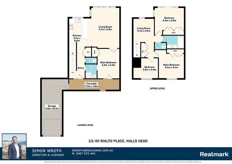 Floorplan of Homely townhouse listing, 13/40 Rialto Place, Halls Head WA 6210
