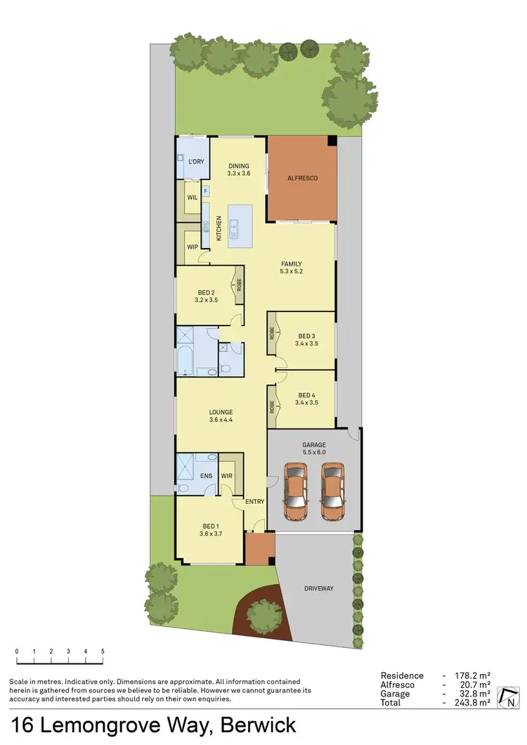 Floorplan of Homely house listing, 16 Lemongrove Way, Berwick VIC 3806