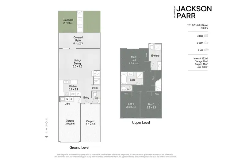 Floorplan of Homely townhouse listing, 12/10 Costalot Street, Oxley QLD 4075