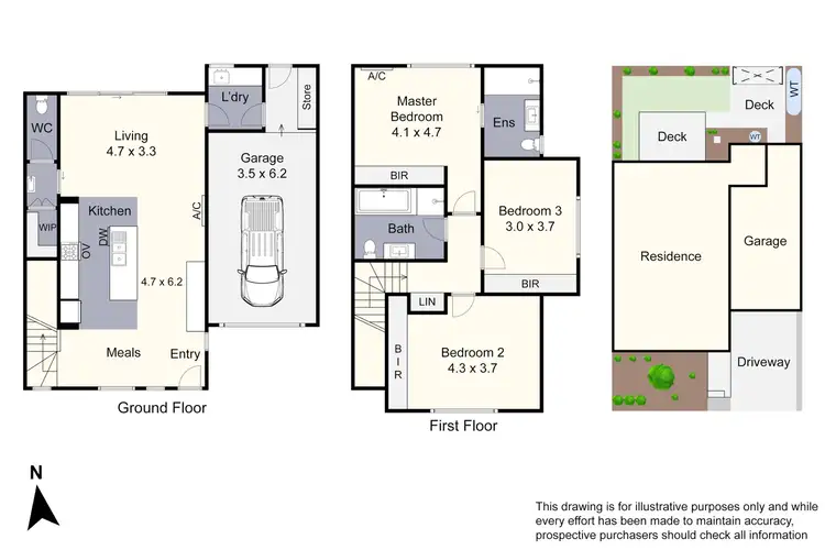 Floorplan of Homely townhouse listing, 57 Quarter Circuit, Springvale VIC 3171