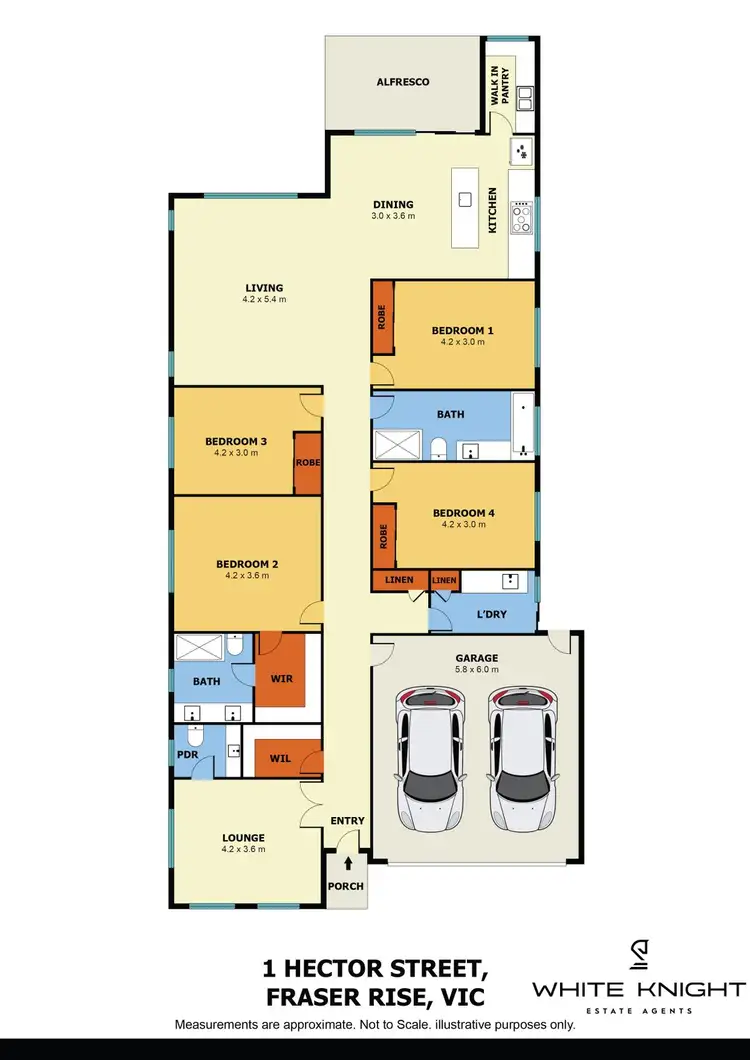 Floorplan of Homely house listing, 1 Hector Street, Fraser Rise VIC 3336