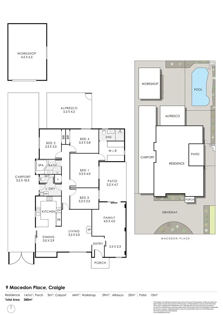 Floorplan of Homely house listing, 9 Macedon Place, Craigie WA 6025