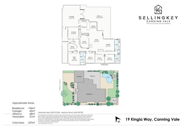 Floorplan of Homely house listing, 19 Kingia Way, Canning Vale WA 6155