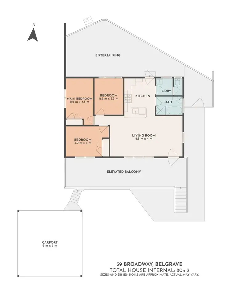 Floorplan of Homely house listing, 39 Broadway, Belgrave VIC 3160