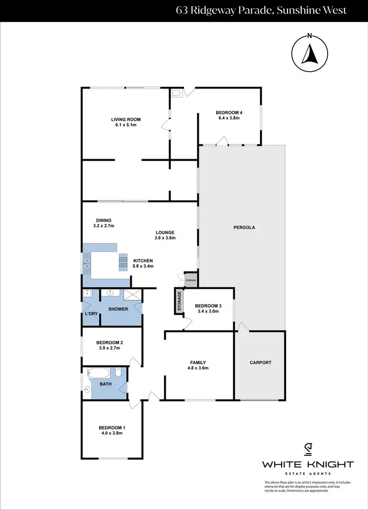 Floorplan of Homely house listing, 63 Ridgeway Parade, Sunshine West VIC 3020