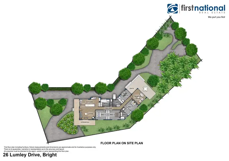 Floorplan of Homely house listing, 26 Lumley Drive, Bright VIC 3741
