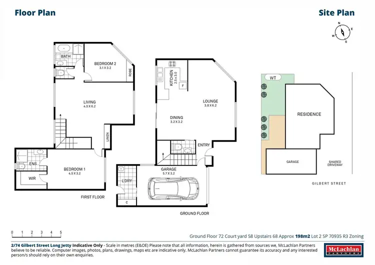 Floorplan of Homely townhouse listing, 2/74 Gilbert Street, Long Jetty NSW 2261