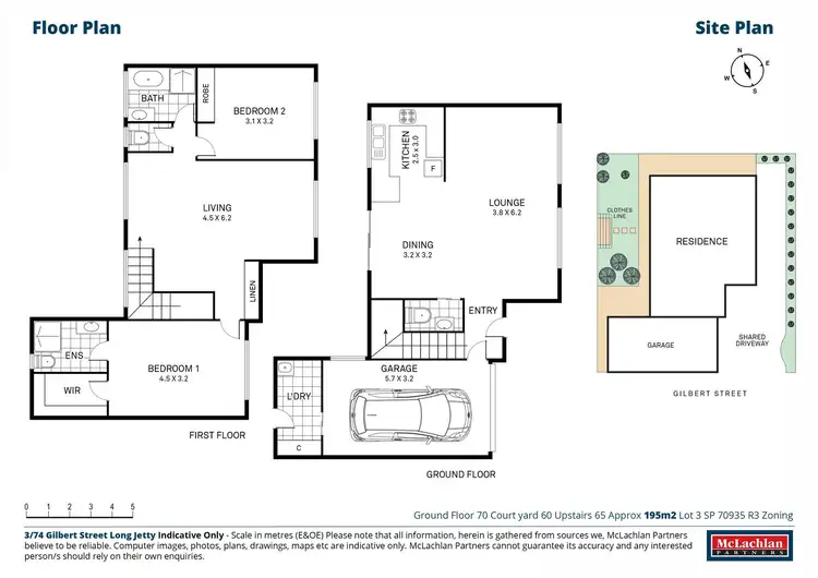 Floorplan of Homely townhouse listing, 3/74 Gilbert Street, Long Jetty NSW 2261