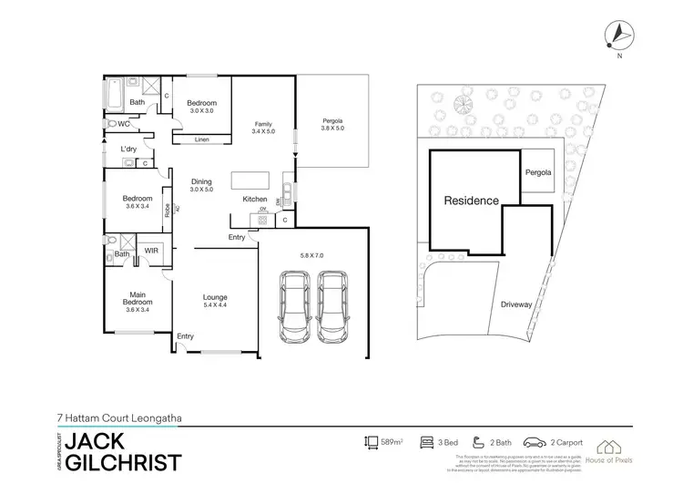 Floorplan of Homely house listing, 7 Hattam Court, Leongatha VIC 3953