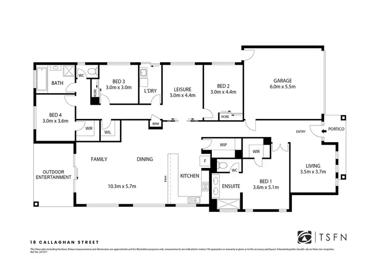 Floorplan of Homely house listing, 18 Callaghan Street, Jackass Flat VIC 3556