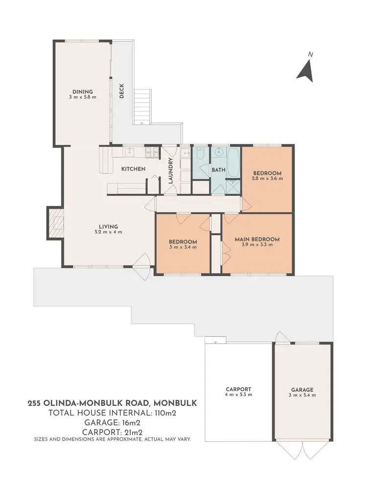 Floorplan of Homely house listing, 255 Olinda-Monbulk Road, Monbulk VIC 3793
