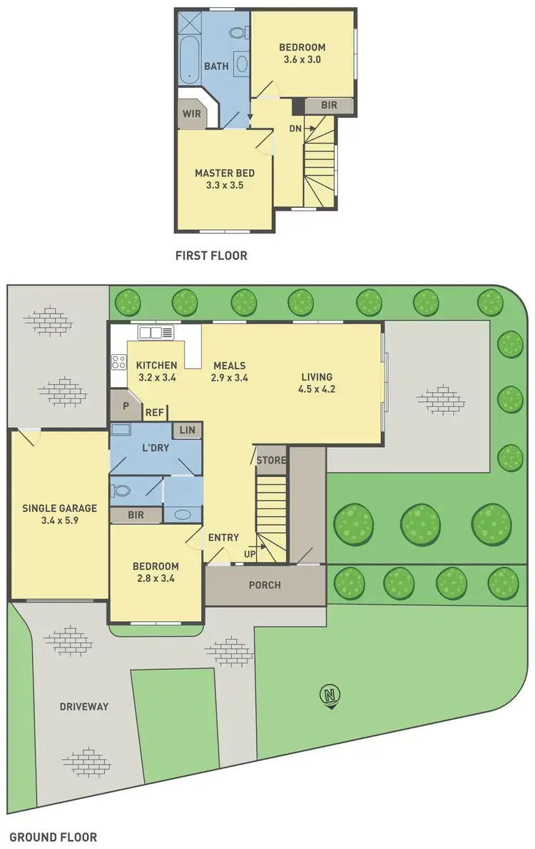 Floorplan of Homely townhouse listing, 15C Rockbank Road, Ardeer VIC 3022